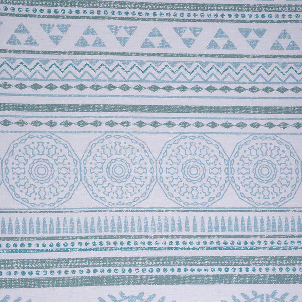 Hermosa Sensory Bloom Allegra 100% Cotton Printed Fitted Sheet with Pillow Case Blue
