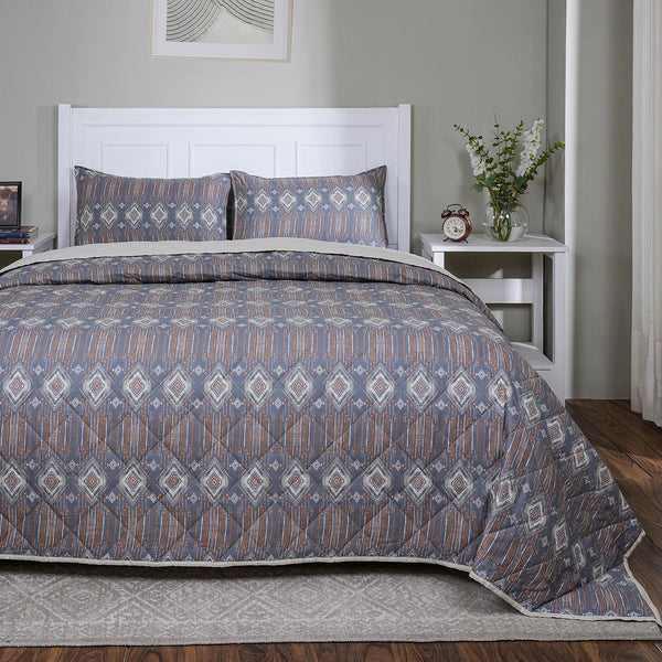 Hermosa Sensory Bloom Gareth Quilt Orange