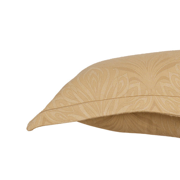 Classical Ornate Acorus Bliss Pillow Sham Set Gold