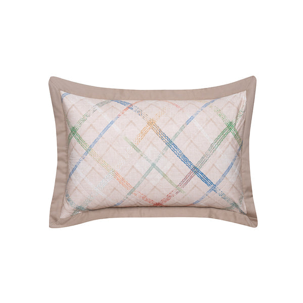 Eclectic Geo Rhombus Pillow Sham Set Beige
