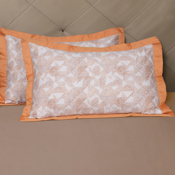 Eclectic Geo Triangle Pillow Sham Set Blue