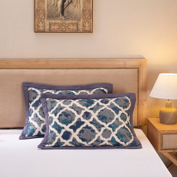Nouveau Tradition Form Replay Red Pillow Sham Set