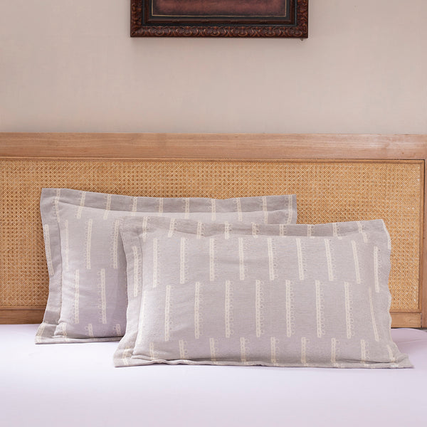 Exotic Heritage Ruler Dot Peach 2 PC Pillow Sham Set