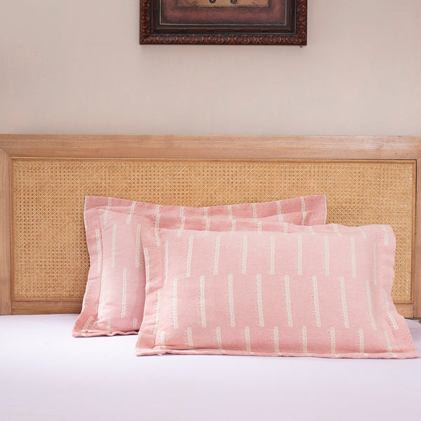 Exotic Heritage Ruler Dot Medium Grey 2 PC Pillow Sham Set