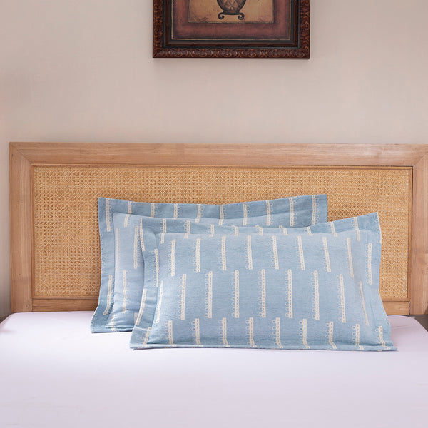 Exotic Heritage Ruler Dot Medium Grey 2 PC Pillow Sham Set