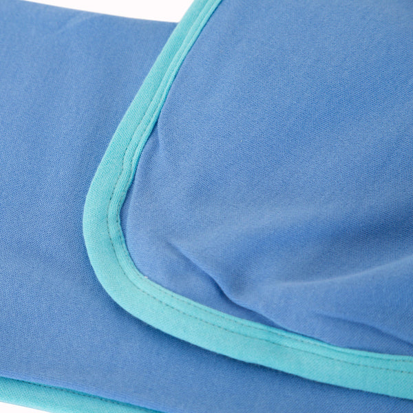 Little Lyrixas Solid Cotton Comfort Blanket Blue