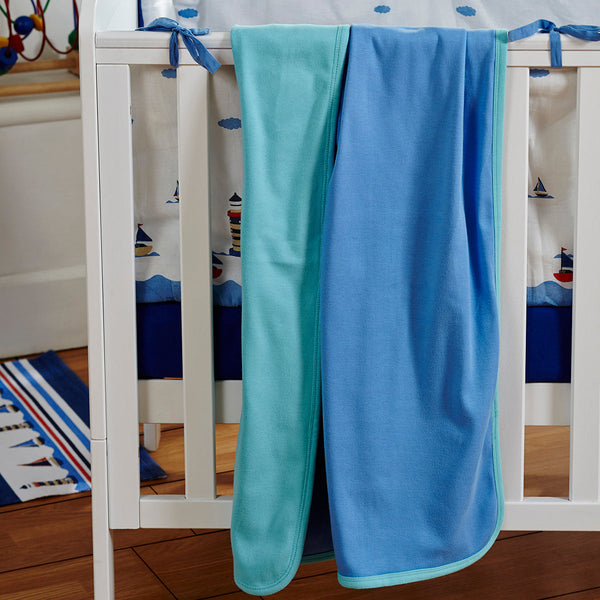 Little Lyrixas Solid Cotton Comfort Blanket Green