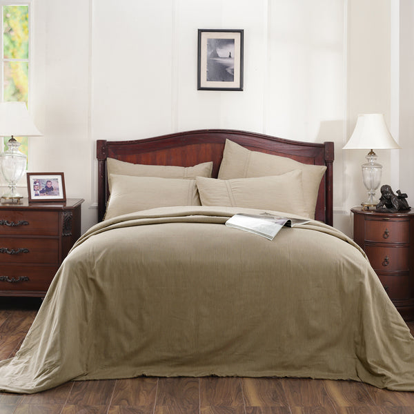 Emmie Reversible Made With Egyptian Cotton Ultra Soft Chinchilla Duvet Cover with Pillow Case