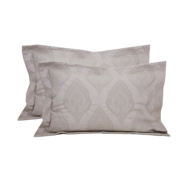 Vintage Hand Embroidery Matlesse Sapphire Pillow Sham Set Grey