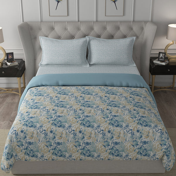 Backyard Patio Meridian Blue 4 PC Quilt/Quilted Bed Cover Set