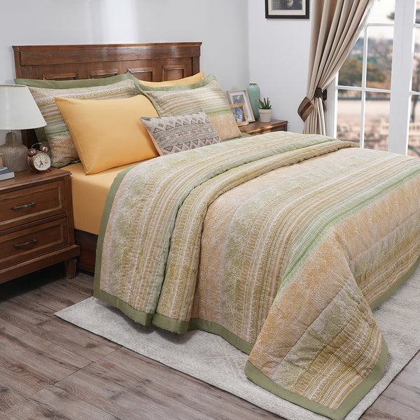 8Pcs Quilt/Quilted Bed Cover Set Eclectic Blend Red