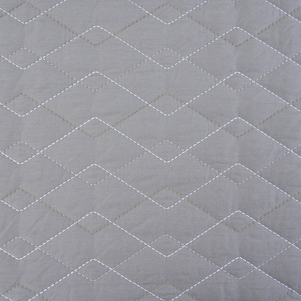 8pcs Quilt/Quilted Bed Cover Set Art Deco Diamond Neutral