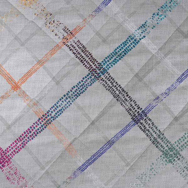 Eclectic Geo Rhombus Grey 8pcs Quilt/Quilted Bed Cover