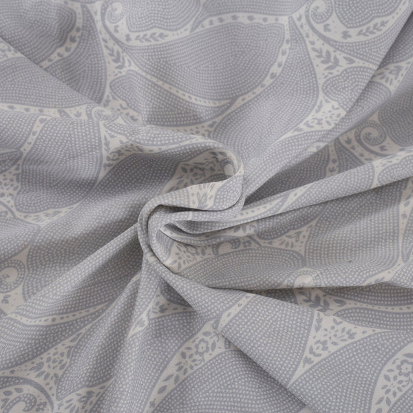 Folklore Transition Paisley Print Printed 100% Cotton Blue Ultra Soft Bed Sheet with Pillow Case