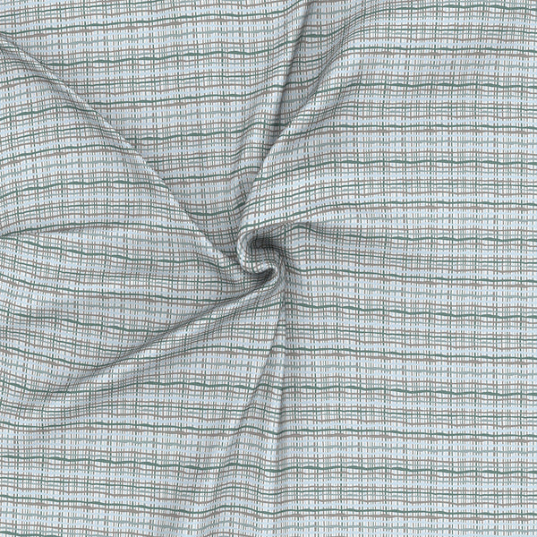Inhouse Ardour Tiffany Printed 200 TC 100% Cotton Blue Bed Sheet with Pillow Case