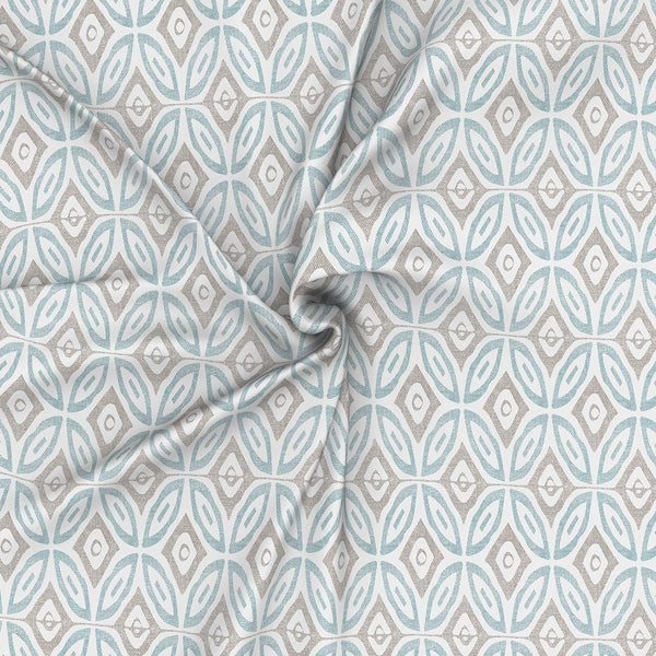 Inhouse Ardour Soren Printed 200 TC 100% Cotton Blue Bed Sheet with Pillow Case