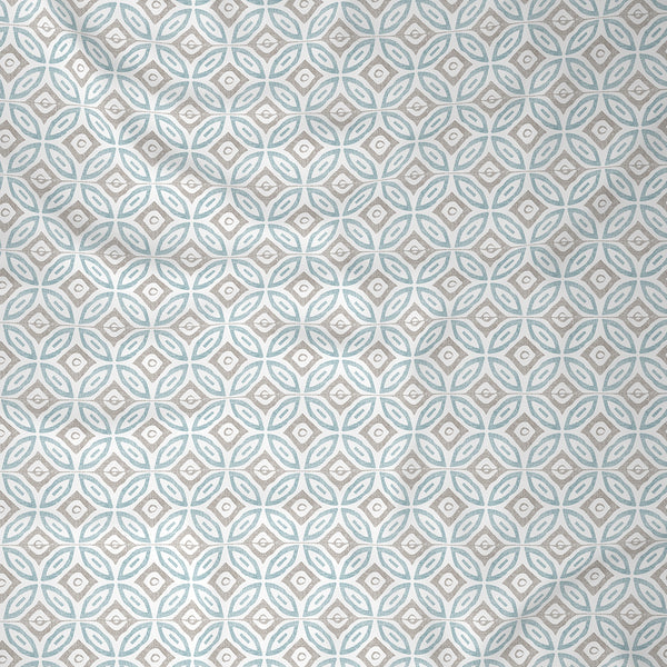 Inhouse Ardour Soren Printed 200 TC 100% Cotton Blue Bed Sheet with Pillow Case