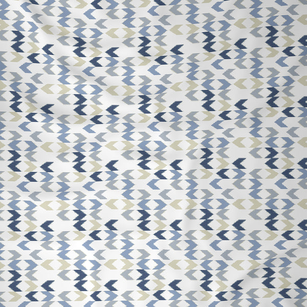 Inhouse Ardour Ingrid Printed 200 TC 100% Cotton Blue Bed Sheet with Pillow Case