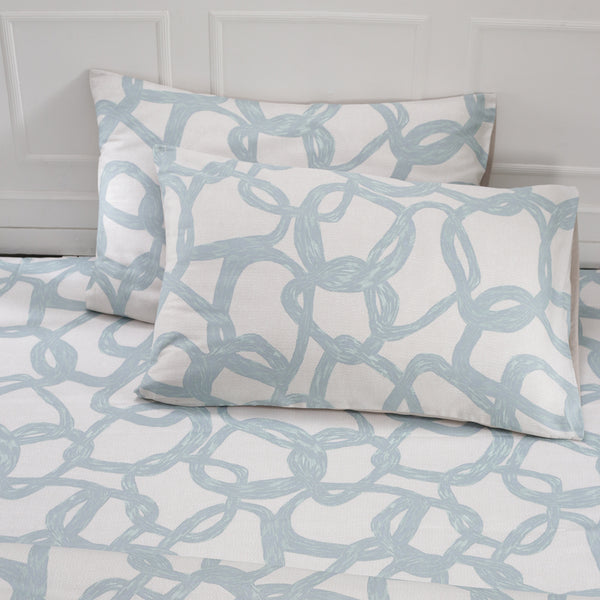 Art Nouveau Harriett Printed 100% Cotton Green Soft Bed Sheet