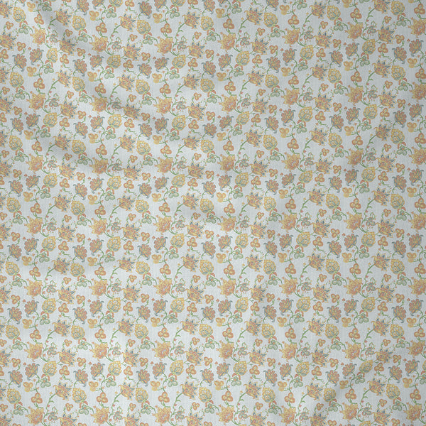 Hermosa Exotic Bouquet Cordelia Orange Bed Sheet with Pillow Case