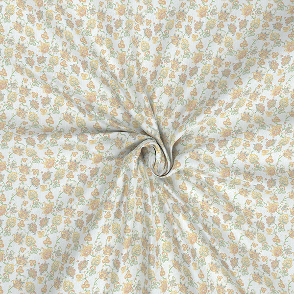 Hermosa Exotic Bouquet Cordelia Orange Bed Sheet with Pillow Case