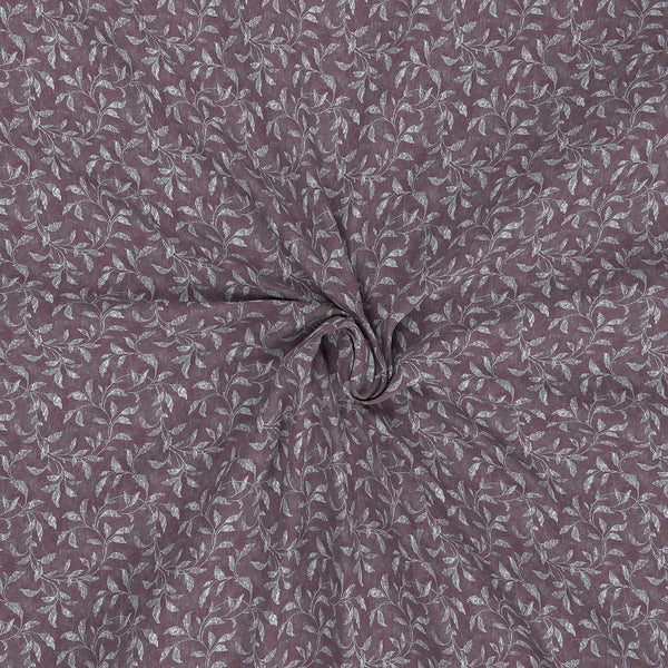 Backyard Patio Rustic Leaf Printed 100%Cotton Red Bed Sheet with Pillow Covers