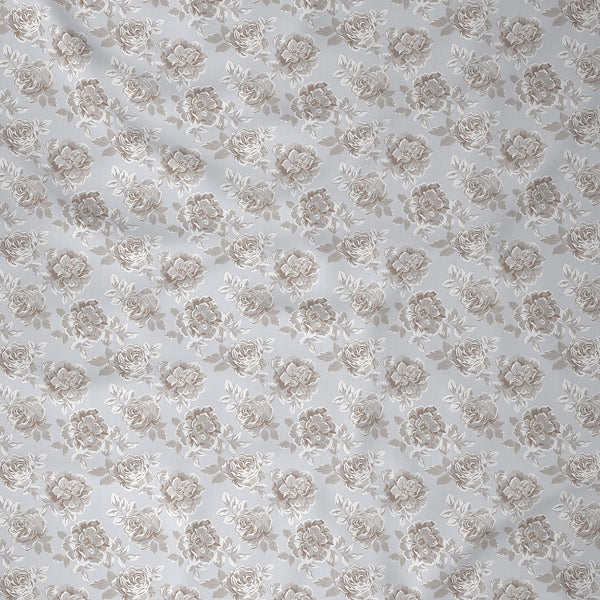 Backyard Patio Silvie Printed 100%Cotton Beige Bed Sheet with Pillow Case
