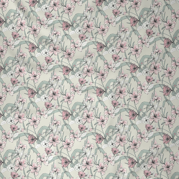 Backyard Patio Valencia Printed 100%Cotton Red Bed Sheet with Pillow Covers