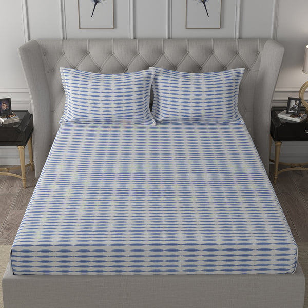 Backyard Patio Nova Printed Bed Sheet With Pillow Case