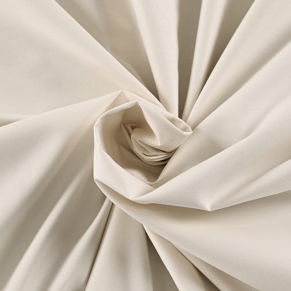 Eden Crisp & Light Weight 100% Cotton Solid Beige Bed Sheet with Pillow Case