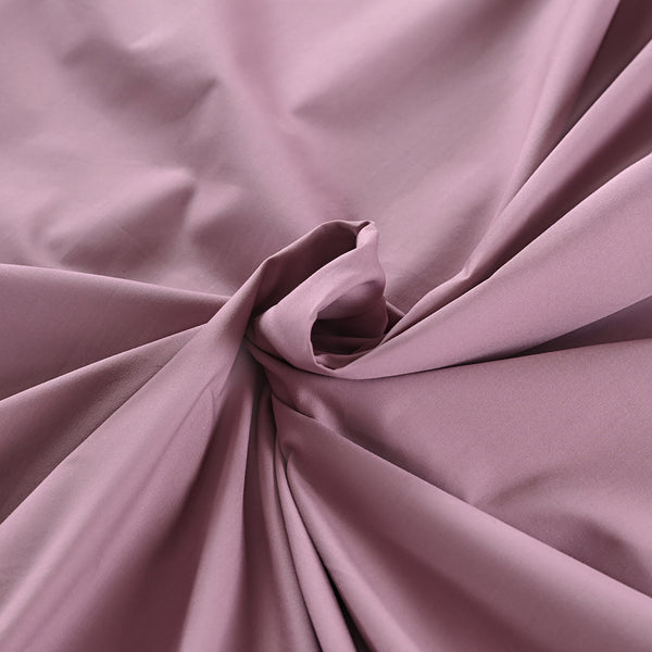Eden Crisp & Light Weight 100% Cotton Solid Purple Bed Sheet with Pillow Case