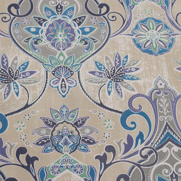 Nouveau Tradition Lawn Rerun Blue Bed Sheet with Pillow Case