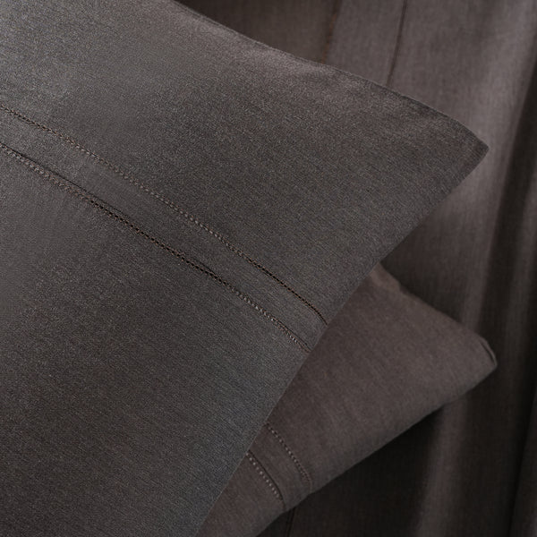 Emmie Made With Egyptian Cotton Ultra Soft Brown Bed Sheet