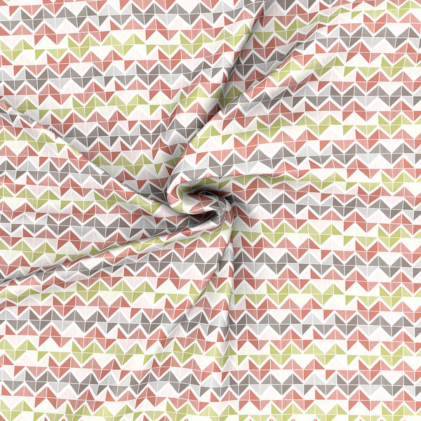 Modern Sanctuary Estella Printed 200 TC 100% Cotton Red Bed Sheet with Pillow Case