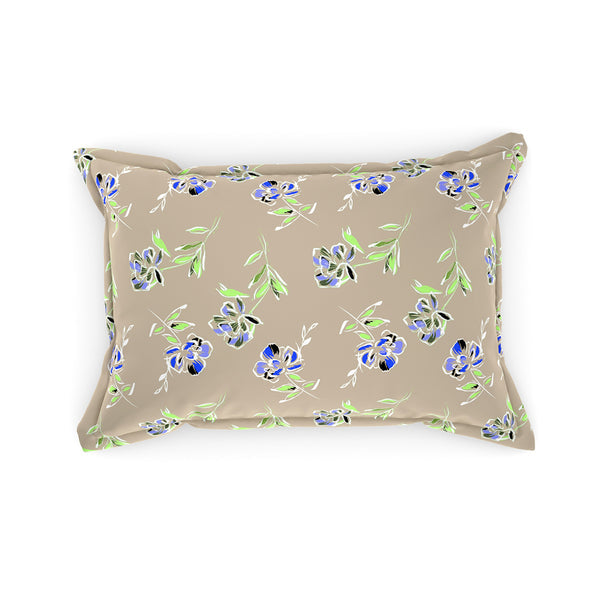 Modern Sanctuary Louisa Printed 144 TC 100% Cotton Beige Bed Sheet with Pillow Case