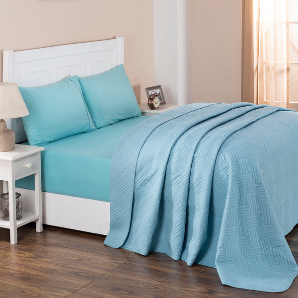 Eliott Summer AC Quilt/Quilted Bed Cover/Comforter Basil