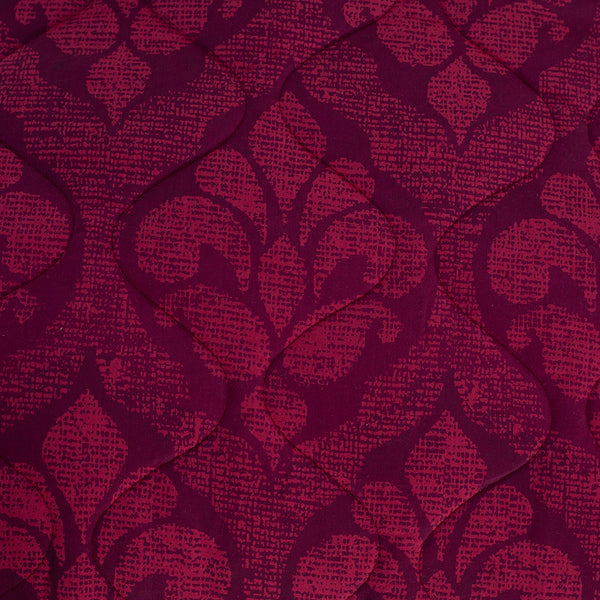 Folklore Transition Diamond Festivity Summer AC Quilt/Quilted Bed Cover/Comforter Red