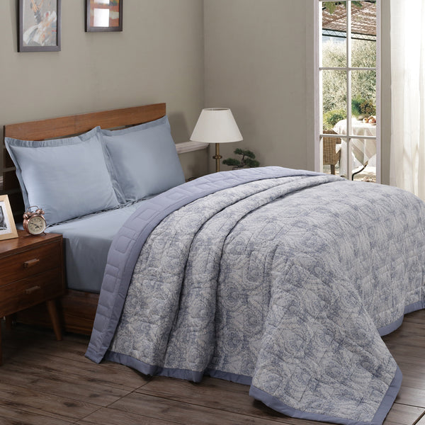 Art Nouveau Evan Summer AC Quilt/Quilted Bed Cover/Comforter Brown