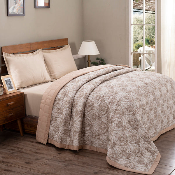 Art Nouveau Evan Summer AC Quilt/Quilted Bed Cover/Comforter Blue