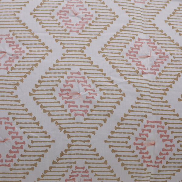 Global Atelier Demon Dash Peach Summer AC Quilt/Quilted Bed Cover/Comforter Red
