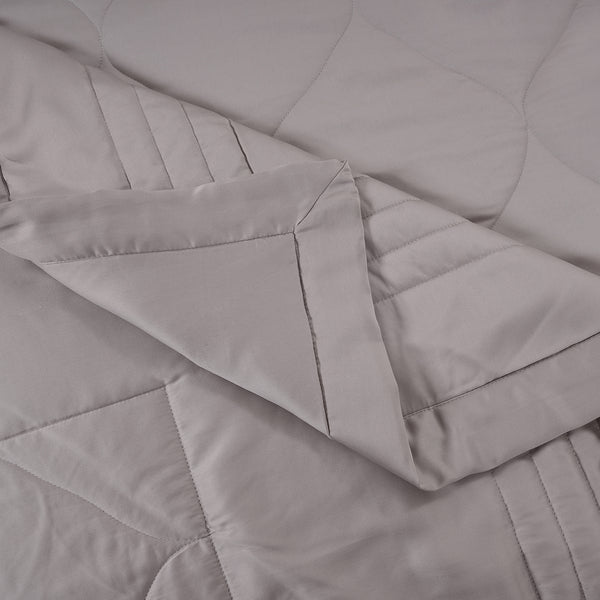 Vintage Noemi Tencel  Fabric AC Quilt/Quilted Bed Cover/Comforter, Grey