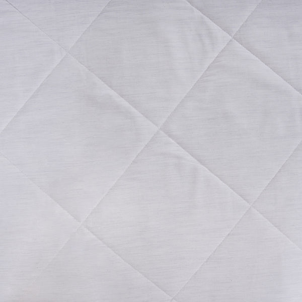 Emmie 100% Natural Cotton Filling Light Weight Winter Quilt / Quilted Bed Cover White