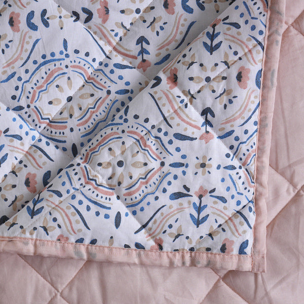 Hermosa Sensory Bloom Avery Quilt Blue