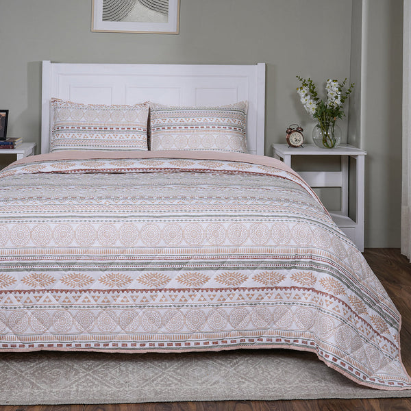 Hermosa Sensory Bloom Allegra Quilt Peach