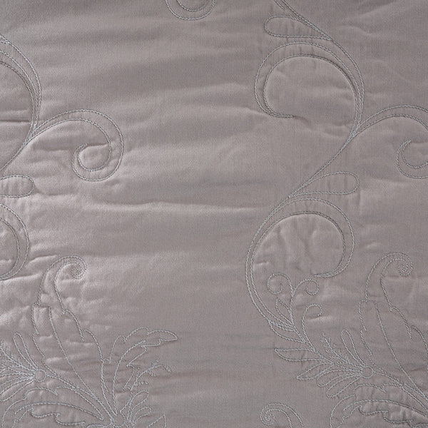 Classical Ornate Twirls & Swirls Quilt/Quilted Bed Cover Neutral