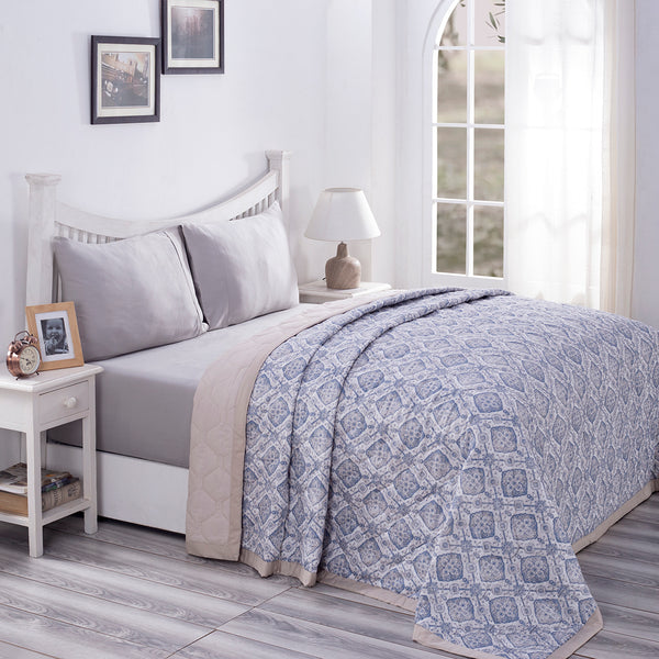 PBS Nomad Scuplt Harold Summer AC Quilt/Quilted Bed Cover/Comforter Neutral