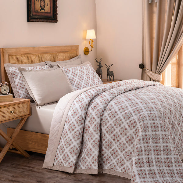 Exotic Heritage Finest Retro Neutral Summer AC Quilt/Quilted Bed Cover/Comforter Quilt
