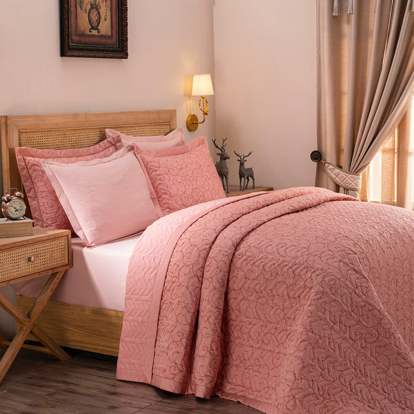 Exotic Heritage Leafy Swirl Neutral Summer AC Quilt/Quilted Bed Cover/Comforter Quilt